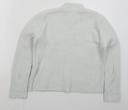 Womens UK Size 10 New Look White Pullover Jumper