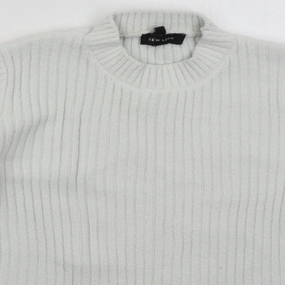 Womens UK Size 10 New Look White Pullover Jumper