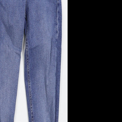 Topshop Womens Blue  Cotton Skinny Jeans Size 26 in L22 in Regular Button