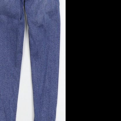Topshop Womens Blue  Cotton Skinny Jeans Size 26 in L22 in Regular Button