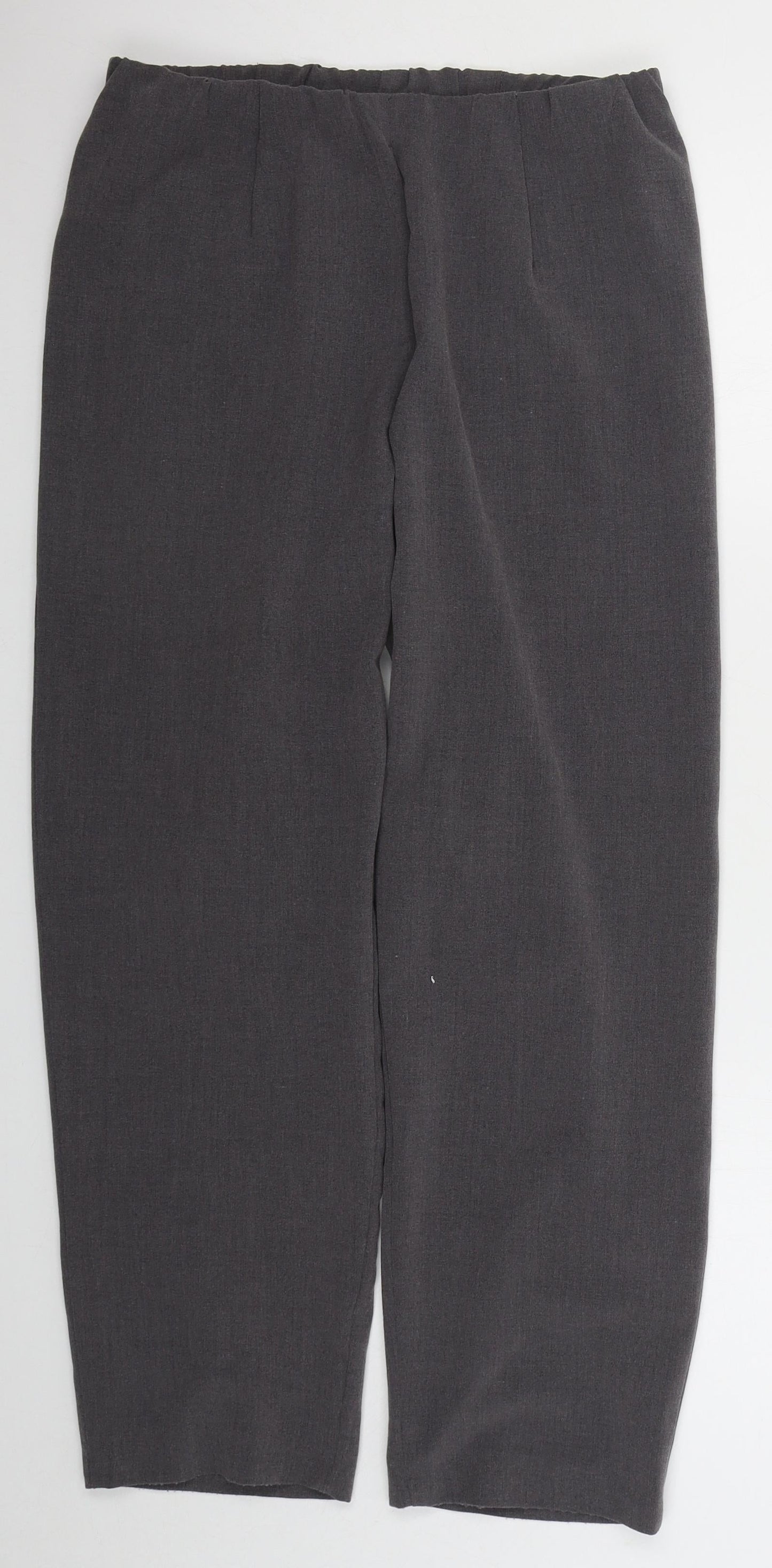 Classics Womens Grey  Polyester Trousers  Size 14 L27 in Regular