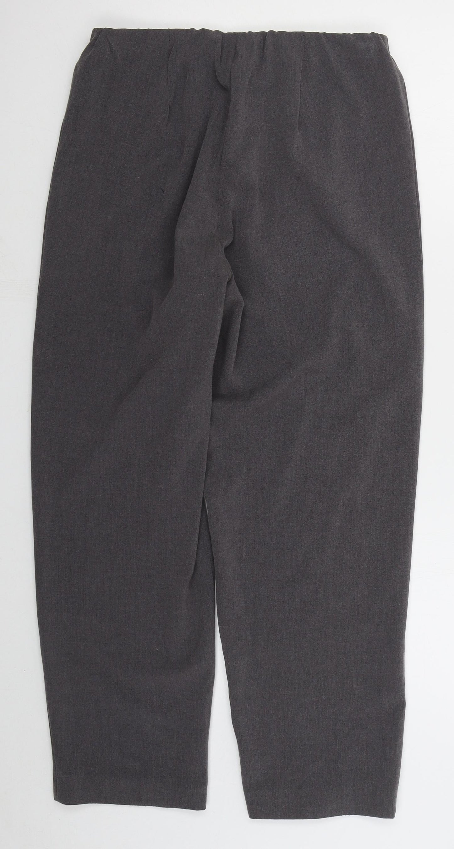 Classics Womens Grey  Polyester Trousers  Size 14 L27 in Regular