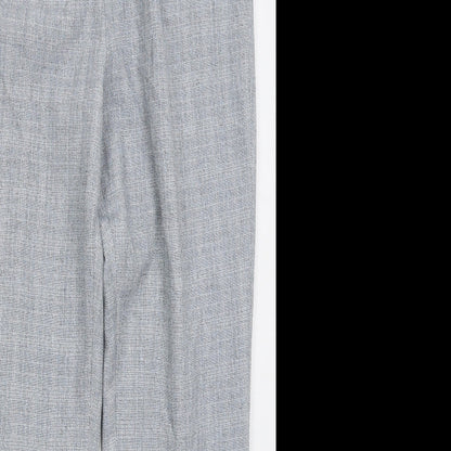 Cotswold Womens Blue Check Polyester Trousers  Size 12 L29 in Regular Button