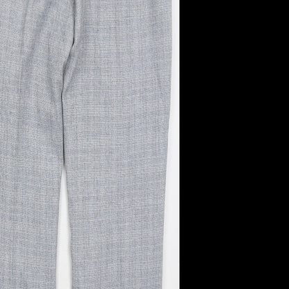 Cotswold Womens Blue Check Polyester Trousers  Size 12 L29 in Regular Button