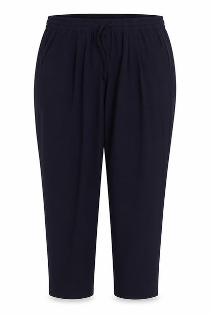 Classics Womens Blue  Polyester Trousers  Size 16 L27 in Regular Drawstring