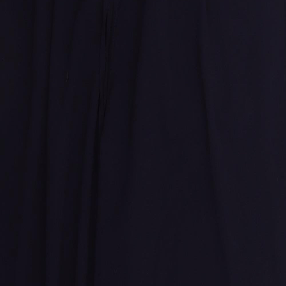 Classic Womens Blue  Polyester Trousers  Size 16 L27 in Regular Drawstring