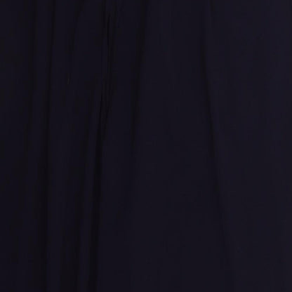 Classic Womens Blue  Polyester Trousers  Size 16 L27 in Regular Drawstring