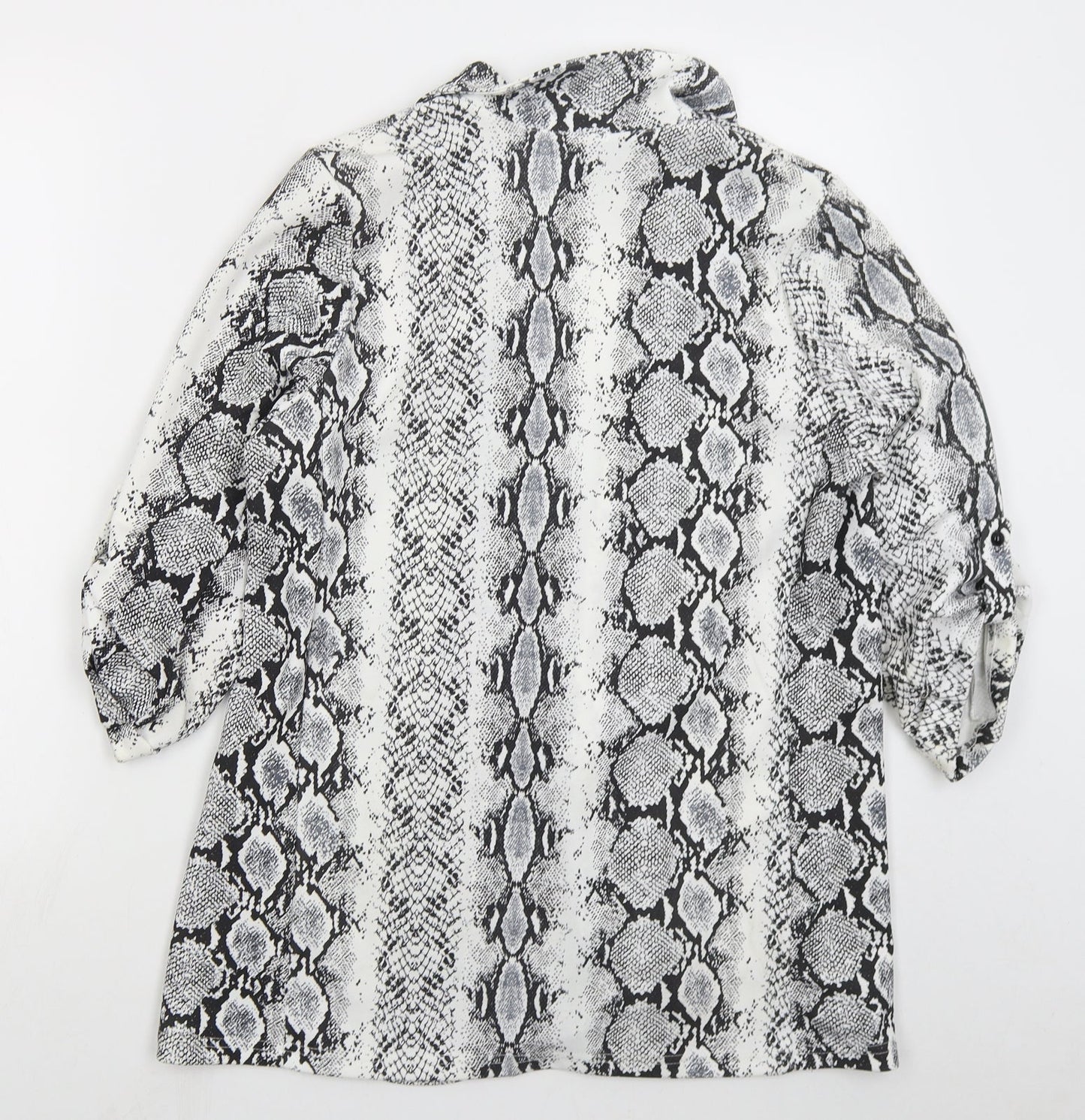 New Look Womens Grey Animal Print  Jacket  Size 10