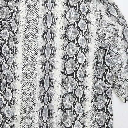 New Look Womens Grey Animal Print  Jacket  Size 10