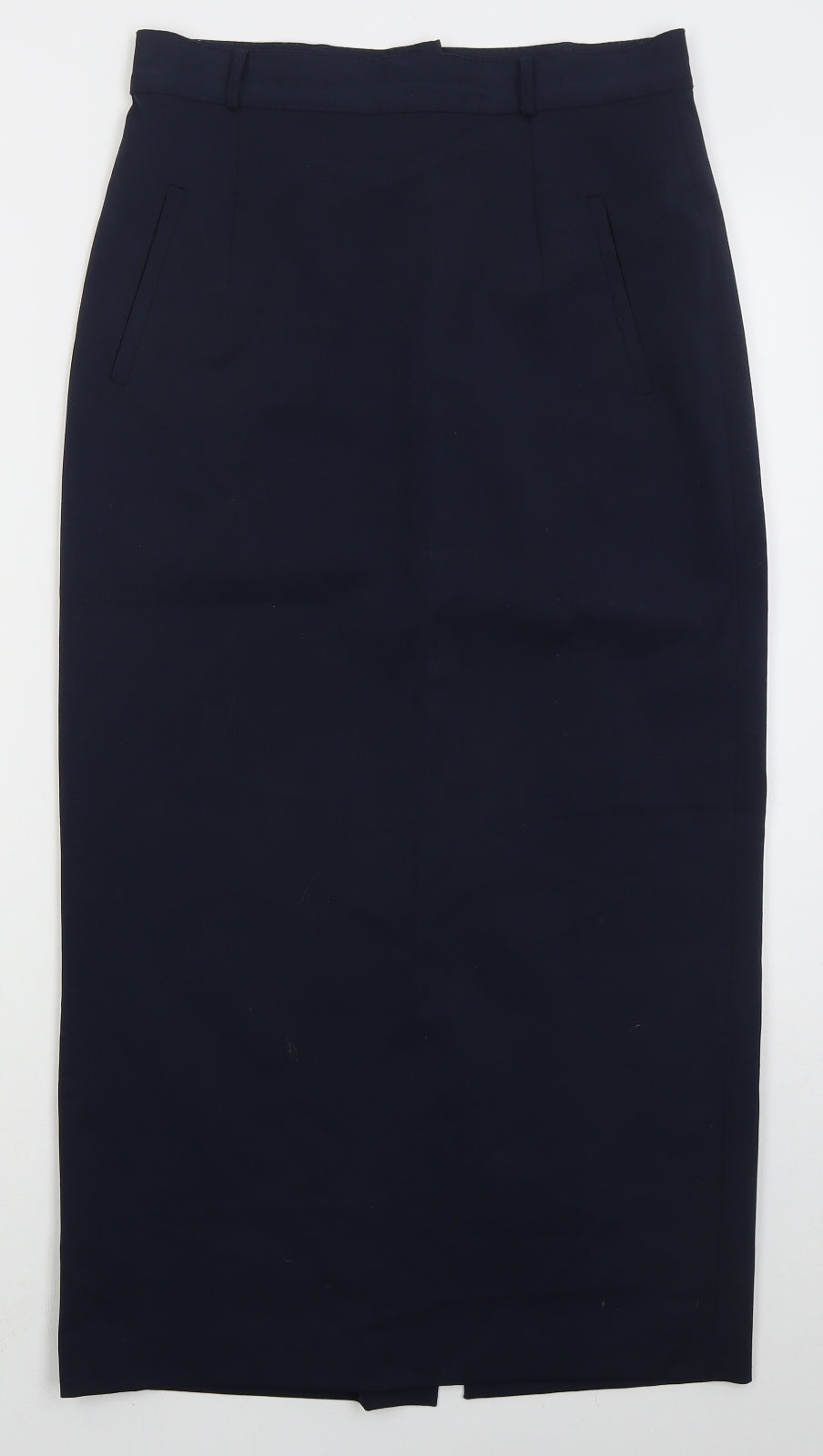 Lakeland Womens Blue  Polyester Straight & Pencil Skirt Size 12   Button