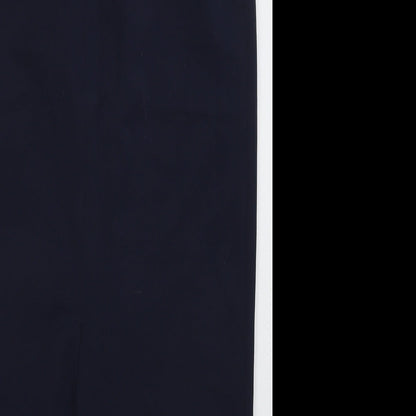 Lakeland Womens Blue  Polyester Straight & Pencil Skirt Size 12   Button