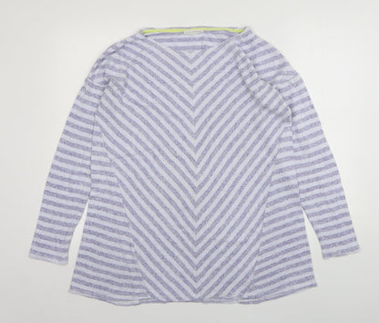 Womens UK Size L Retrology Blue Pullover Jumper