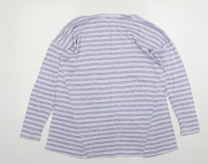 Womens UK Size L Retrology Blue Pullover Jumper