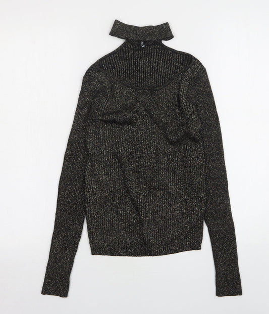 Womens UK Size M H&M Multicoloured Pullover Jumper