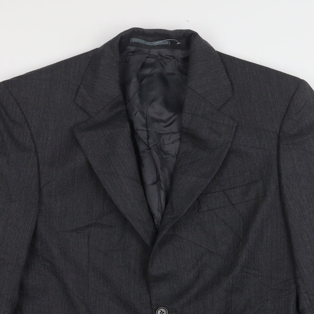 Mens UK Size 38 Mr Harry Regular Grey Suit Jacket