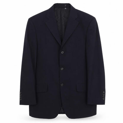 Mens UK Size 38 Charlton Grey Regular Blue Suit Jacket