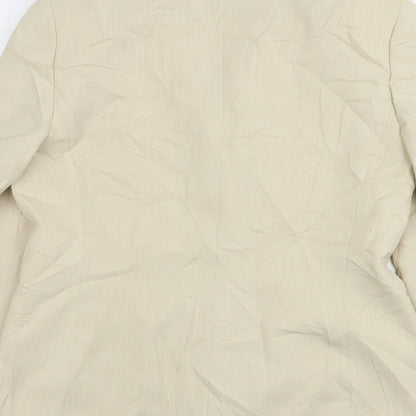 Debenhams Womens Beige  Polyester Jacket Suit Jacket Size 12