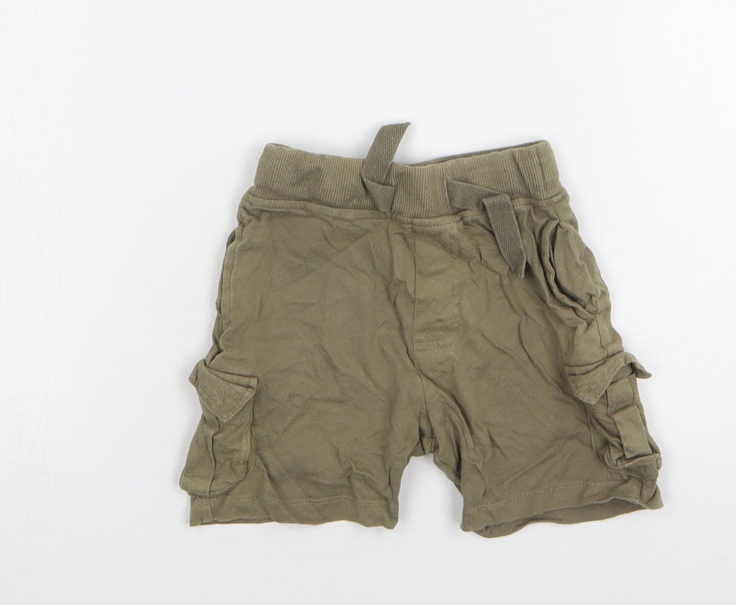 Urban Rascals Boys Green  Cotton Sweat Shorts Size 2 Years  Regular