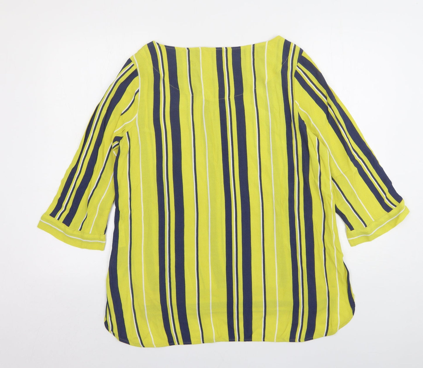 Womens UK Size 14 NEXT Yellow Basic Blouse