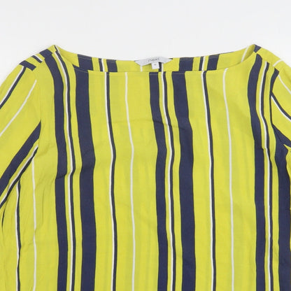 Womens UK Size 14 NEXT Yellow Basic Blouse