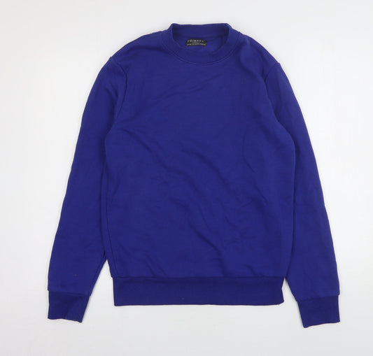 Primark Mens Blue  Cotton Pullover Sweatshirt Size XS
