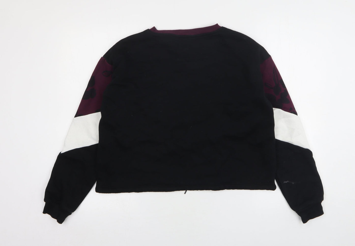 H&M Girls Multicoloured Colourblock Cotton Pullover Sweatshirt Size 12-13 Years