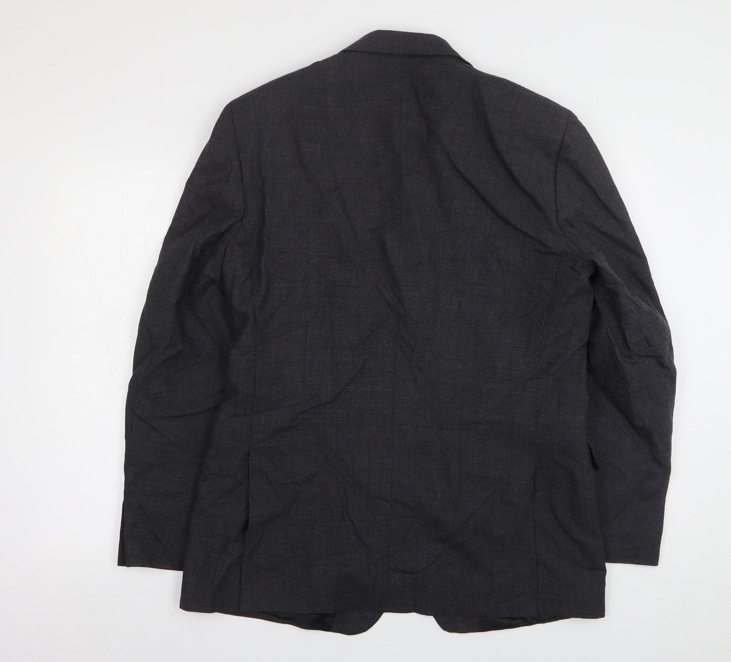 Vivaldi Mens Grey  Wool Jacket Suit Jacket Size 40