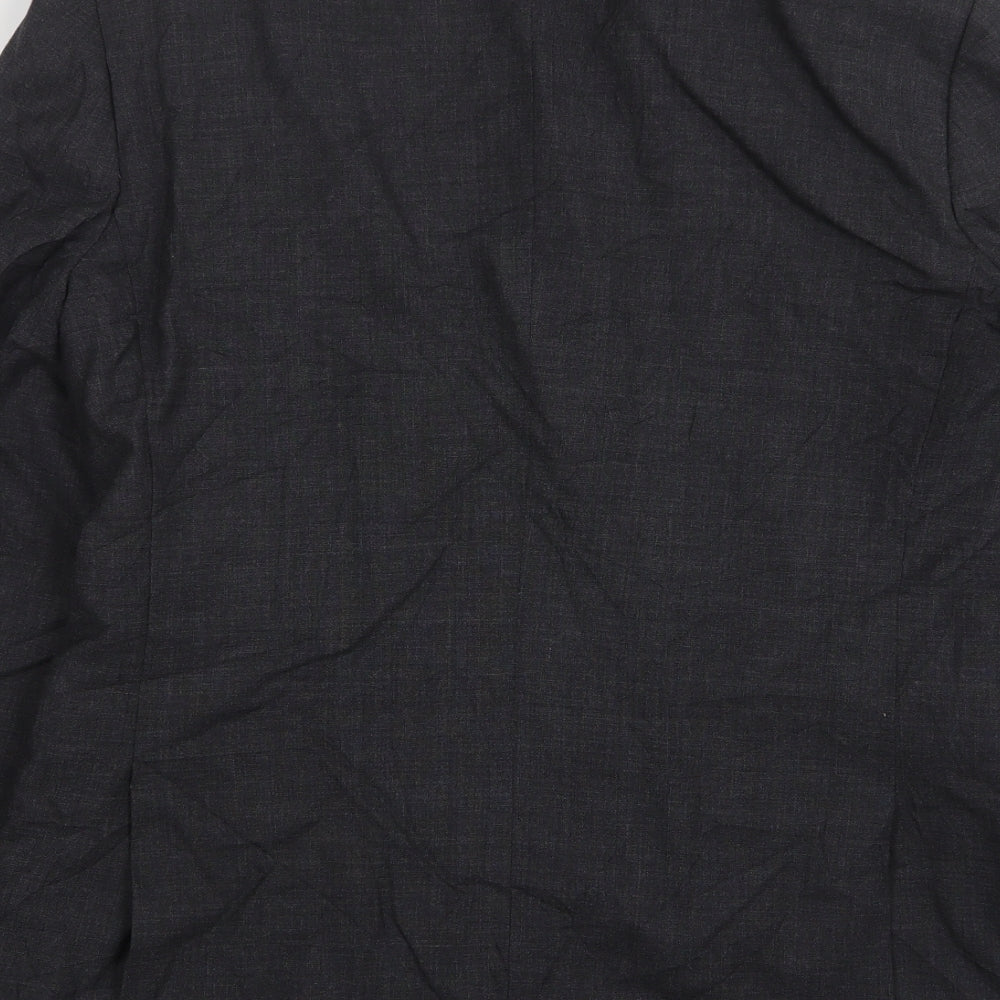 Vivaldi Mens Grey  Wool Jacket Suit Jacket Size 40