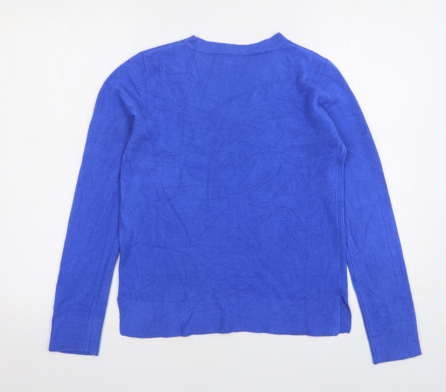 Womens UK Size 8 Marks and Spencer Blue Pullover Jumper