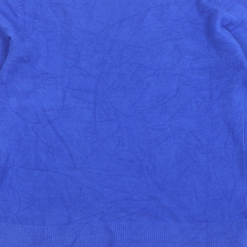 Womens UK Size 8 Marks and Spencer Blue Pullover Jumper