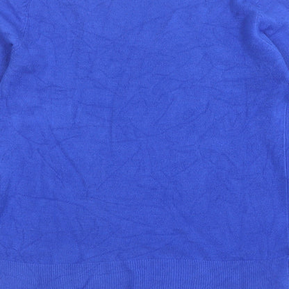 Womens UK Size 8 Marks and Spencer Blue Pullover Jumper