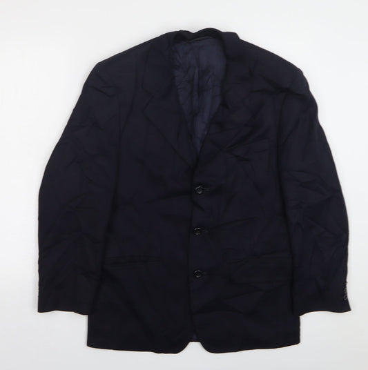 Mens UK Size 38 Burton Regular Blue Suit Jacket