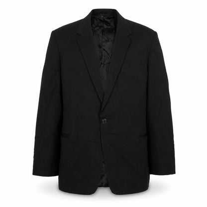 Essay Mens Black  Polyester Jacket Suit Jacket Size 40