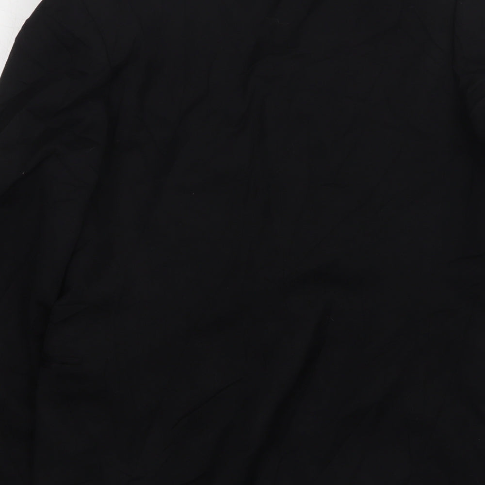 Essay Mens Black  Polyester Jacket Suit Jacket Size 40