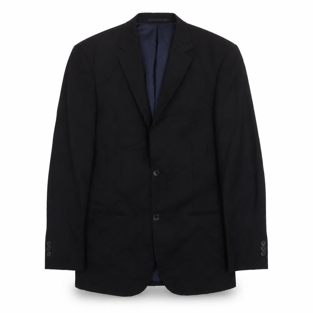 George Mens Black  Polyester Jacket Suit Jacket Size 38