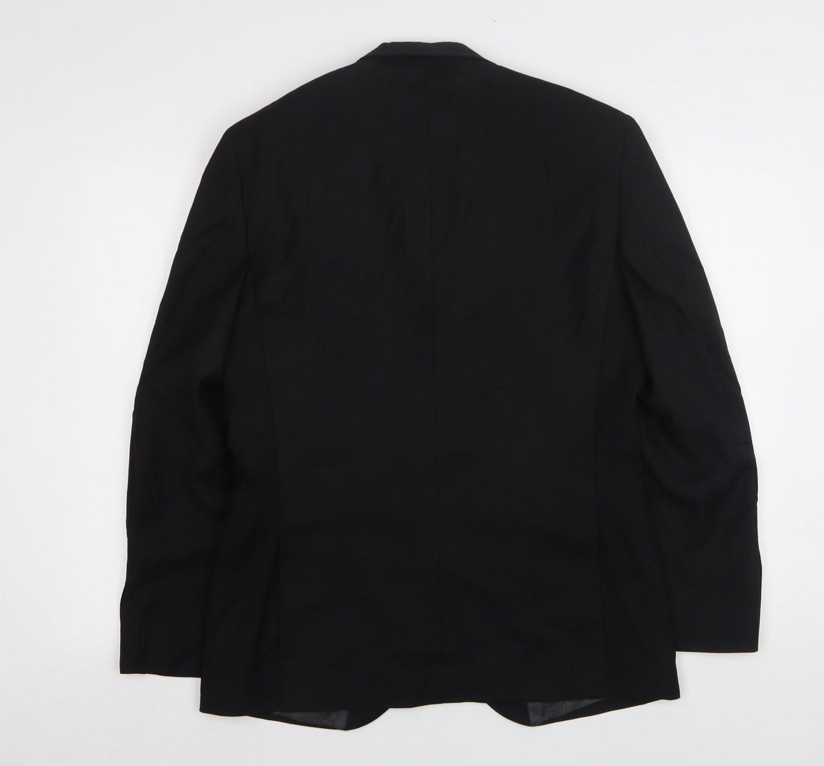 George Mens Black  Polyester Jacket Suit Jacket Size 38