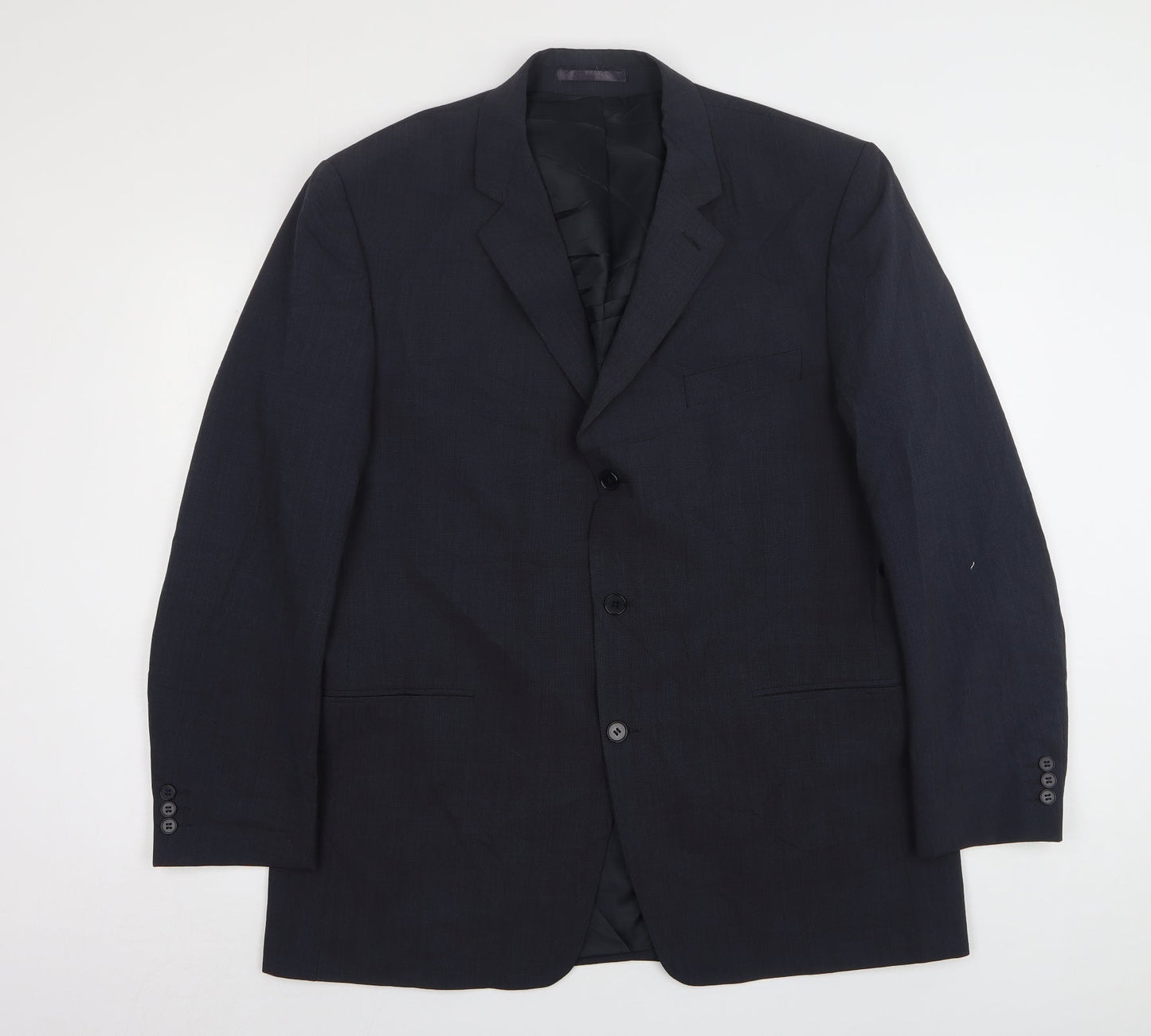 Mens UK Size 44 Karl Jackson Regular Blue Suit Jacket