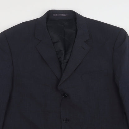 Mens UK Size 44 Karl Jackson Regular Blue Suit Jacket