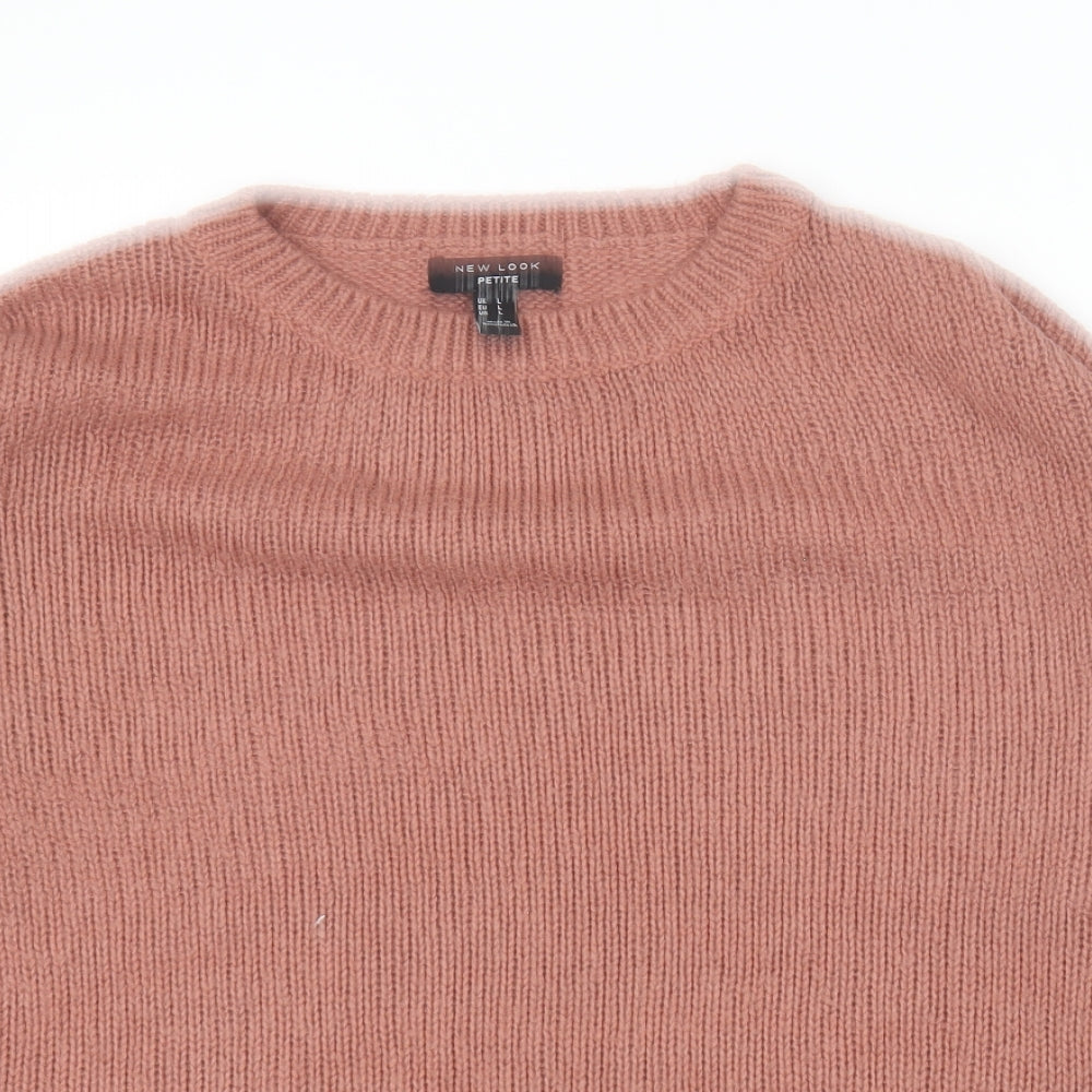 Womens UK Size L New Look Pink Pullover Jumper