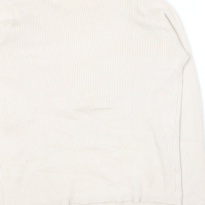 Primark Womens Beige Round Neck  Viscose Pullover Jumper Size 18