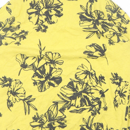 Womens UK Size 12 Pep&Co Yellow Pullover Jumper
