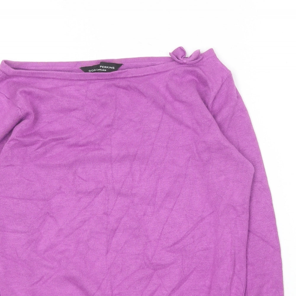 Womens UK Size 16 Dorothy Perkins Purple Pullover Jumper