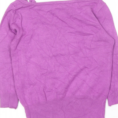 Womens UK Size 16 Dorothy Perkins Purple Pullover Jumper