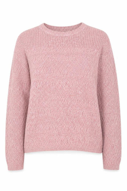 Womens UK Size 10 Isle Essentials Pink Pullover Jumper