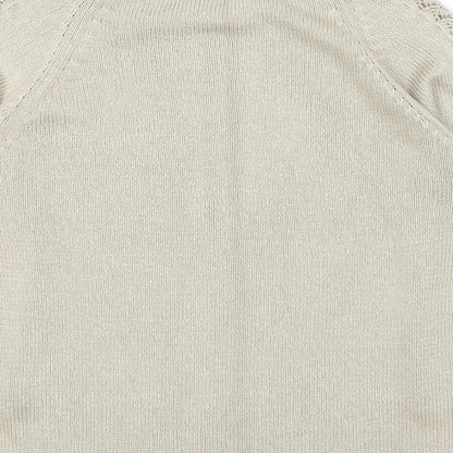 George Womens Beige Round Neck  Acrylic Pullover Jumper Size 14