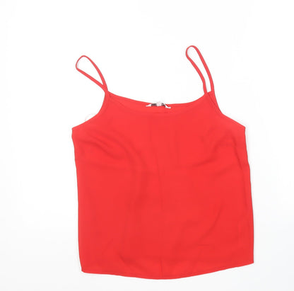 Womens UK Size 8 New Look Red Camisole T-Shirt