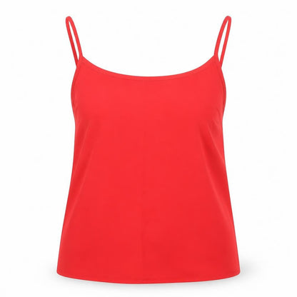 Womens UK Size 8 New Look Red Camisole T-Shirt