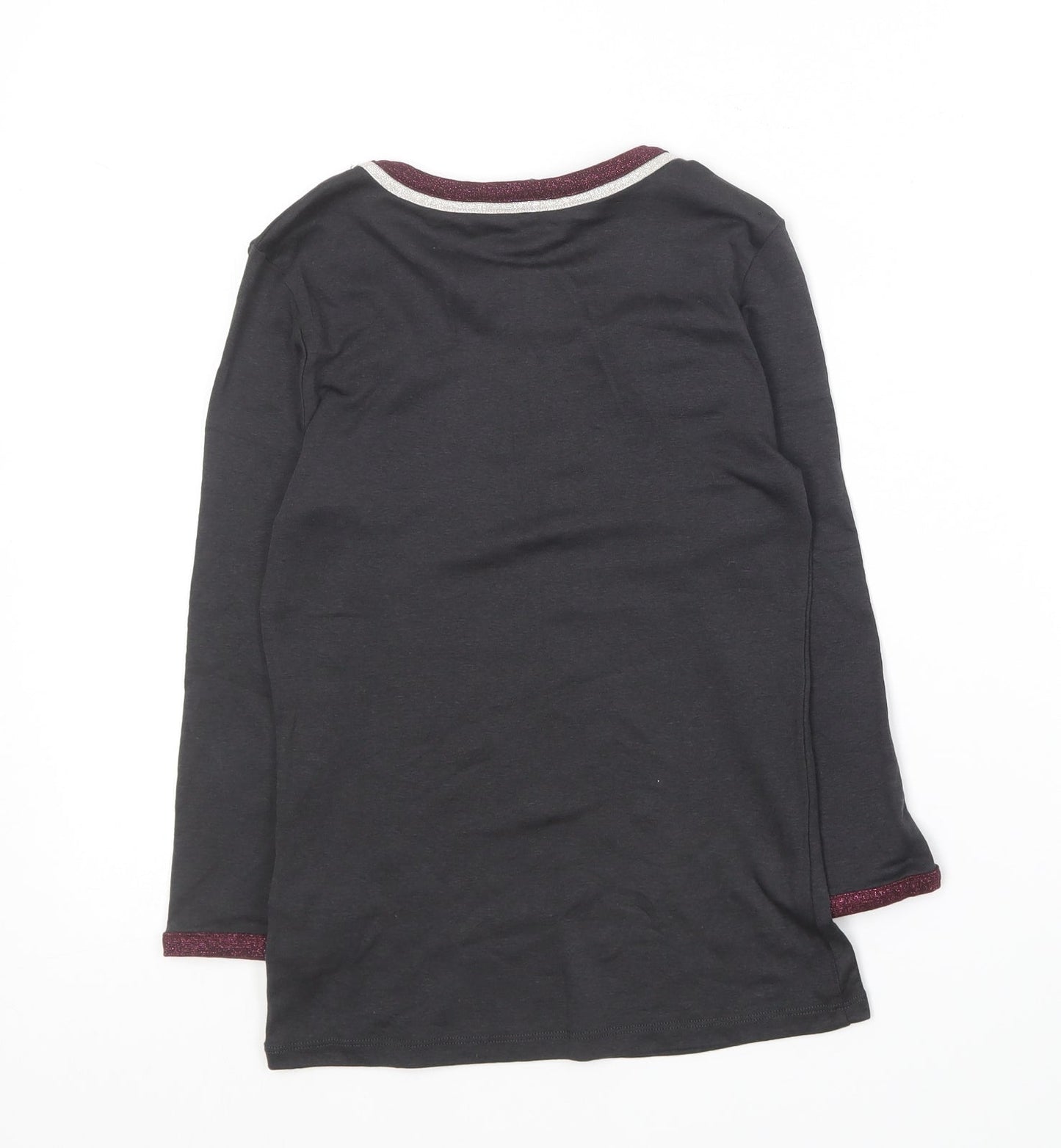Womens UK Size S Zara Grey Basic T-Shirt