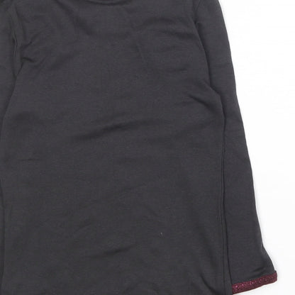 Womens UK Size S Zara Grey Basic T-Shirt