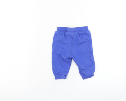 H&M Boys Blue  Cotton Jogger Trousers Size 3-6 Months  Pullover